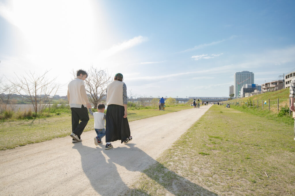 ご家族の写真、世田谷区へも出張。
